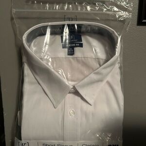 George Men's Classic White Dress Shirt